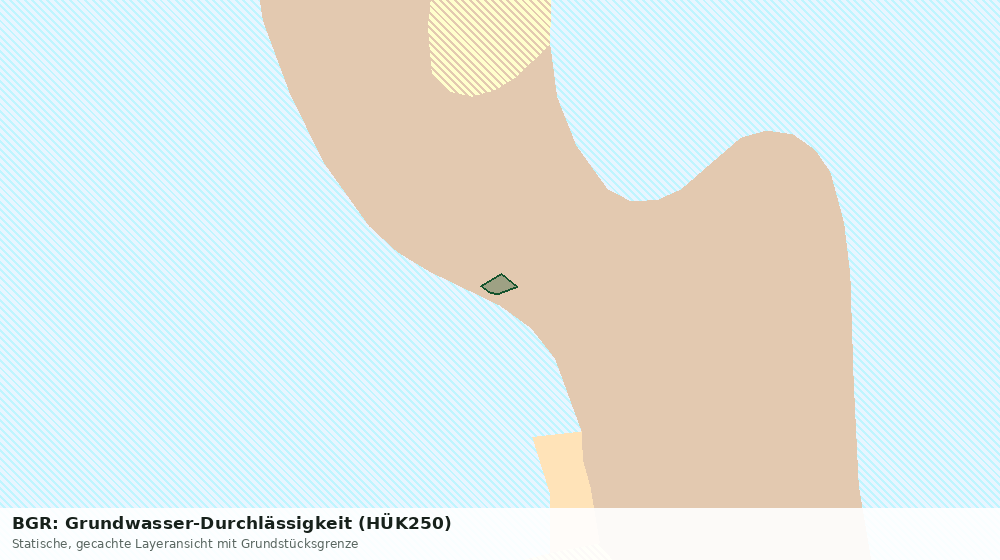 Statische Kartenansicht: BGR: Grundwasser-Durchlässigkeit (HÜK250)