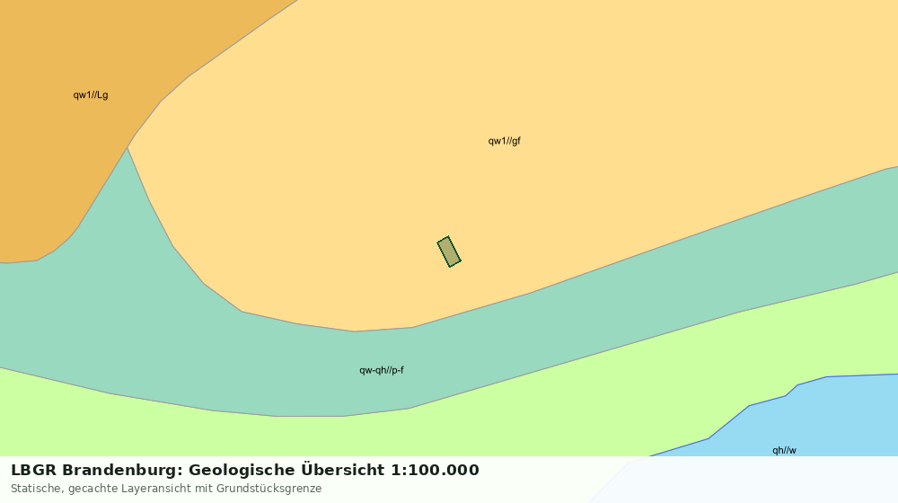 Statische Kartenansicht: LBGR Brandenburg: Geologische Übersicht 1:100.000