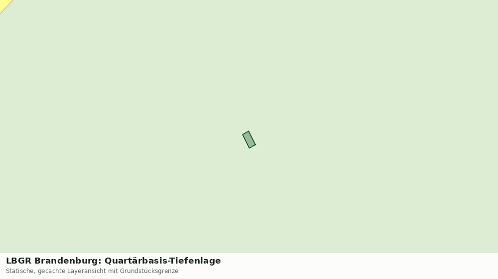 Statische Kartenansicht: LBGR Brandenburg: Quartärbasis-Tiefenlage