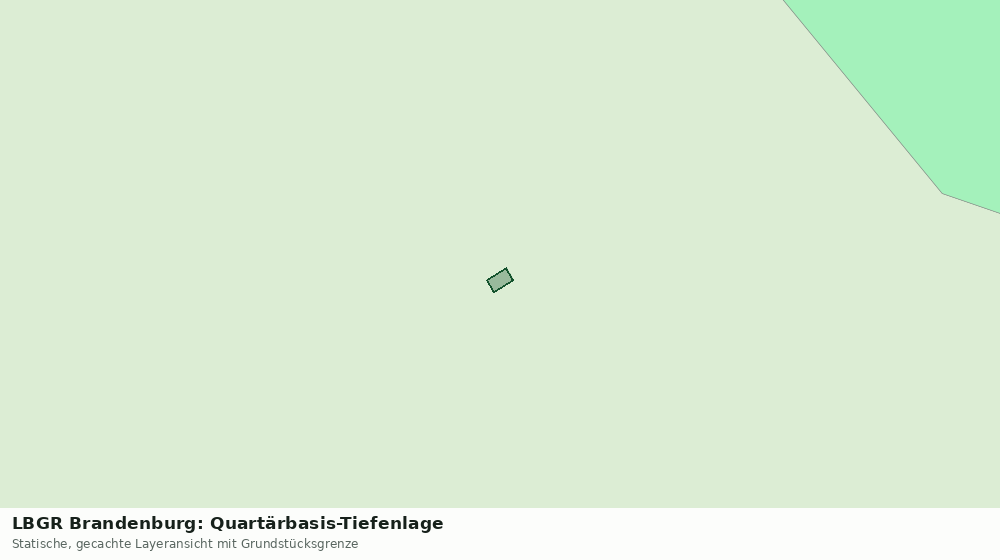 Statische Kartenansicht: LBGR Brandenburg: Quartärbasis-Tiefenlage