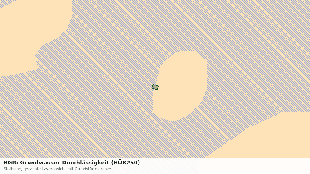 Statische Kartenansicht: BGR: Grundwasser-Durchlässigkeit (HÜK250)