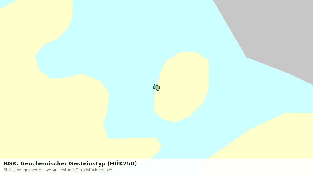 Statische Kartenansicht: BGR: Geochemischer Gesteinstyp (HÜK250)