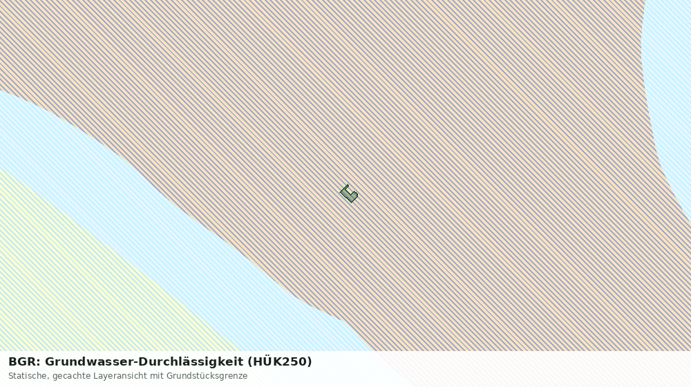 Statische Kartenansicht: BGR: Grundwasser-Durchlässigkeit (HÜK250)