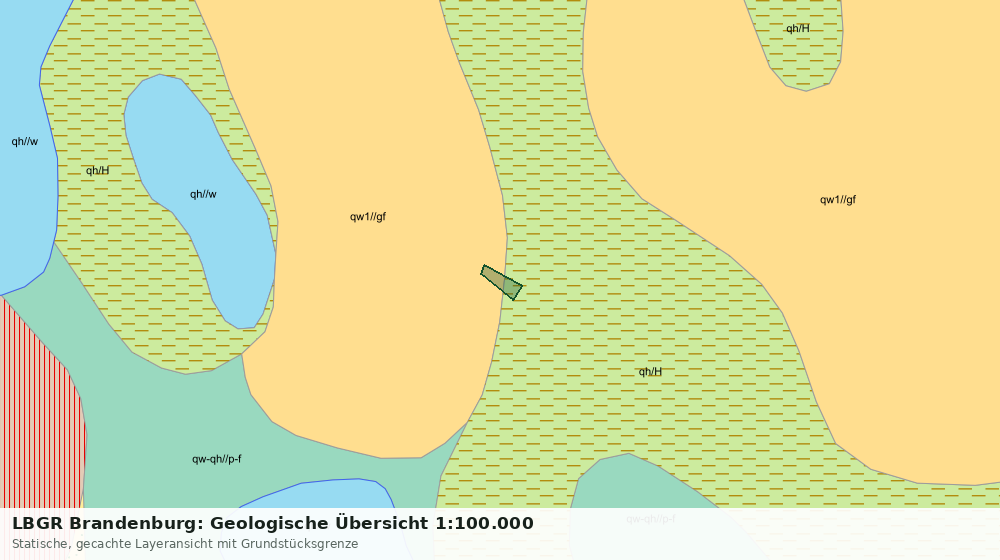 Statische Kartenansicht: LBGR Brandenburg: Geologische Übersicht 1:100.000