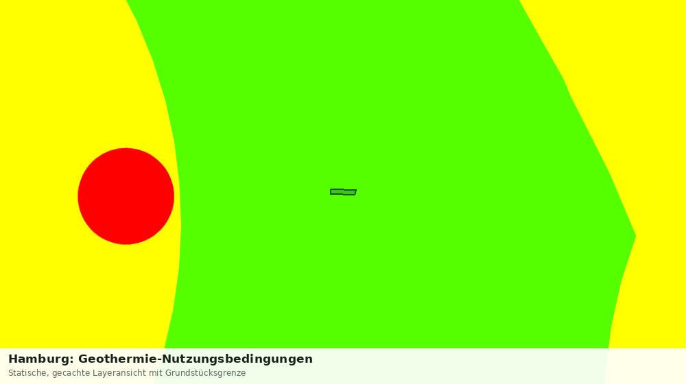 Statische Kartenansicht: Hamburg: Geothermie-Nutzungsbedingungen