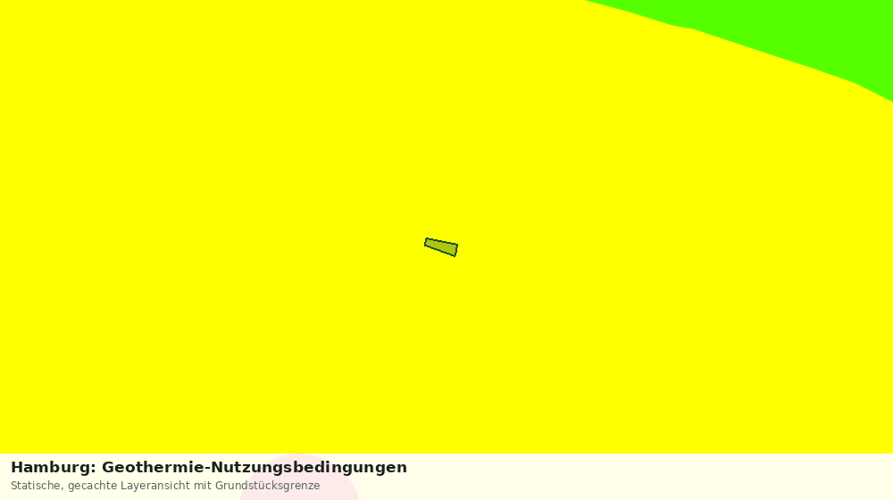 Statische Kartenansicht: Hamburg: Geothermie-Nutzungsbedingungen