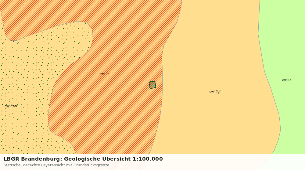 Statische Kartenansicht: LBGR Brandenburg: Geologische Übersicht 1:100.000