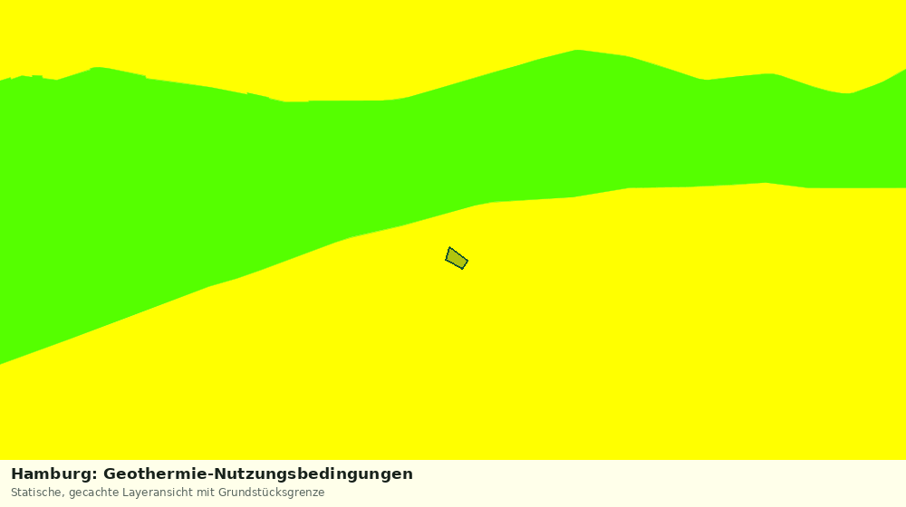 Statische Kartenansicht: Hamburg: Geothermie-Nutzungsbedingungen