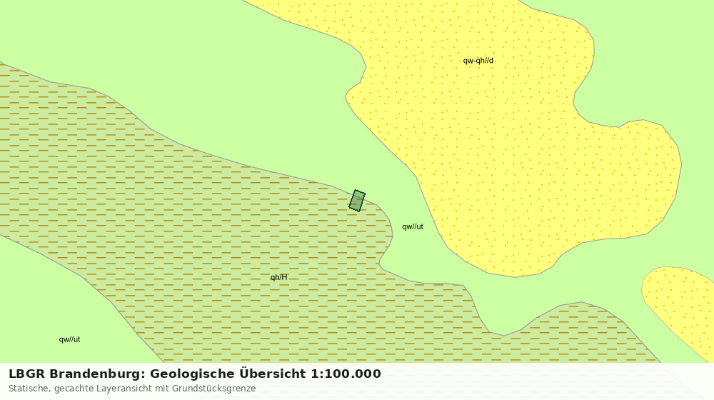 Statische Kartenansicht: LBGR Brandenburg: Geologische Übersicht 1:100.000