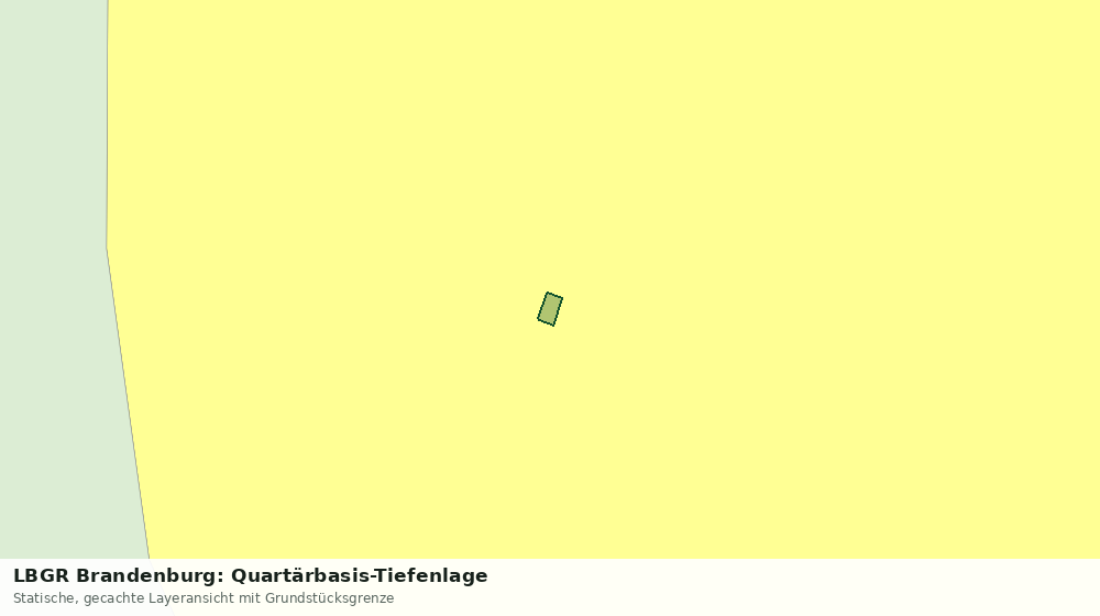 Statische Kartenansicht: LBGR Brandenburg: Quartärbasis-Tiefenlage