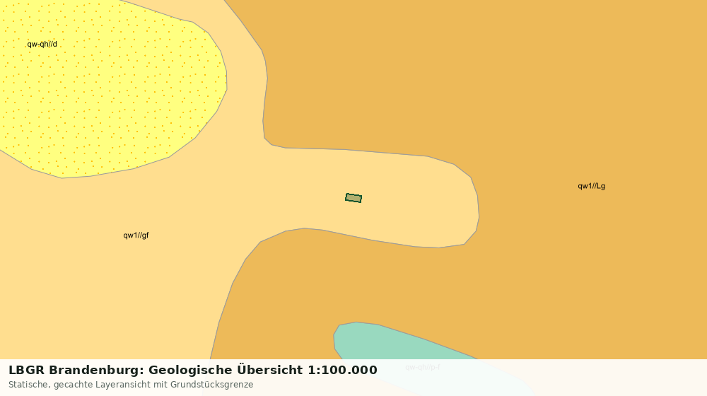 Statische Kartenansicht: LBGR Brandenburg: Geologische Übersicht 1:100.000