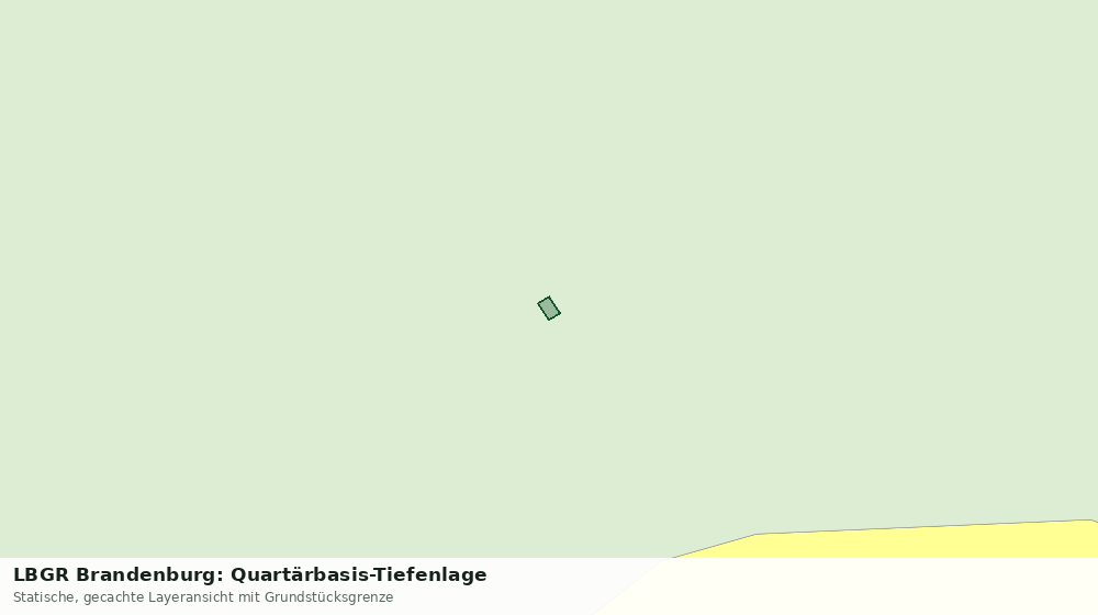 Statische Kartenansicht: LBGR Brandenburg: Quartärbasis-Tiefenlage