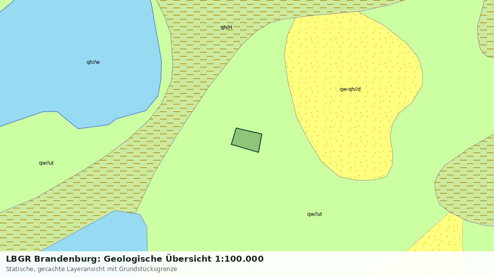 Statische Kartenansicht: LBGR Brandenburg: Geologische Übersicht 1:100.000