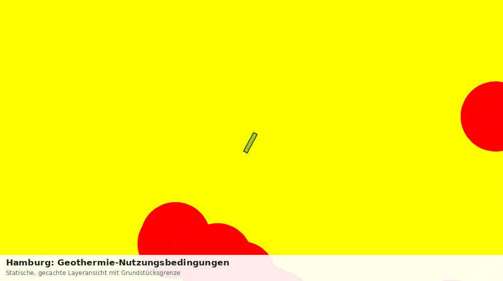 Statische Kartenansicht: Hamburg: Geothermie-Nutzungsbedingungen