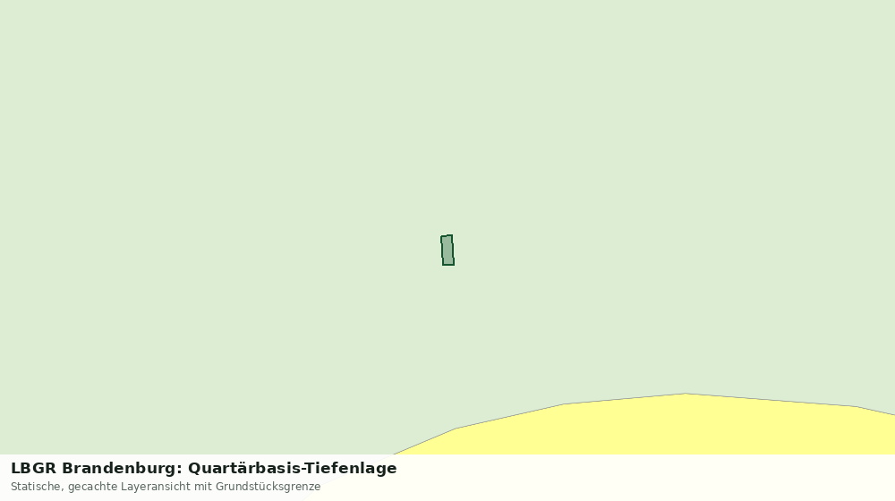 Statische Kartenansicht: LBGR Brandenburg: Quartärbasis-Tiefenlage