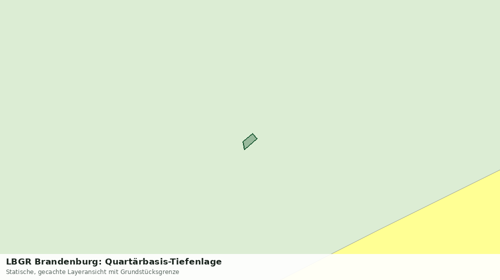 Statische Kartenansicht: LBGR Brandenburg: Quartärbasis-Tiefenlage