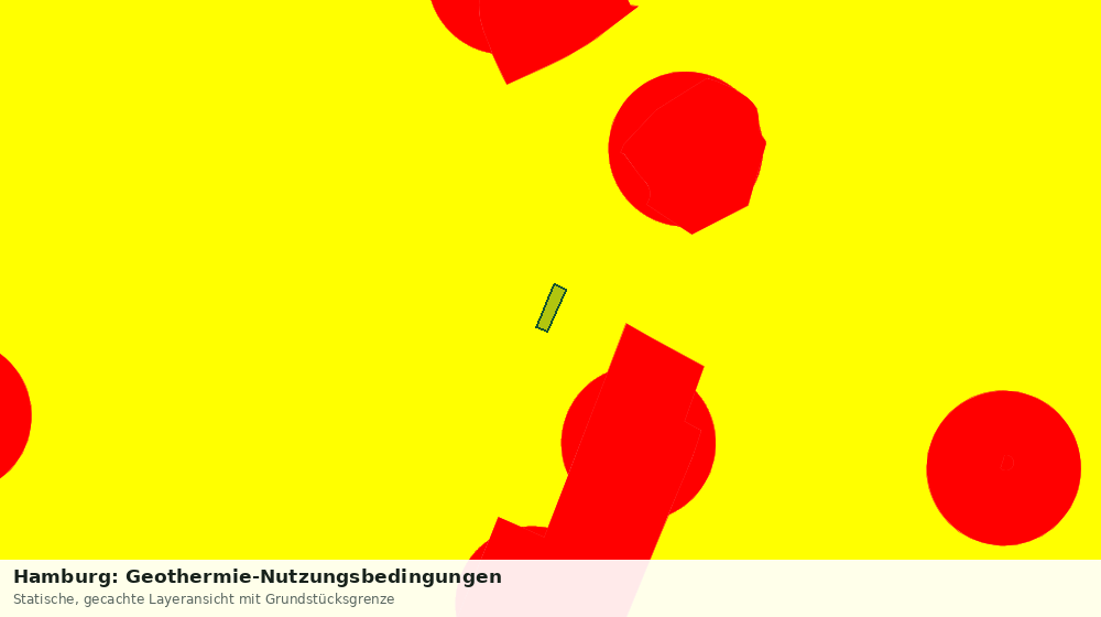 Statische Kartenansicht: Hamburg: Geothermie-Nutzungsbedingungen