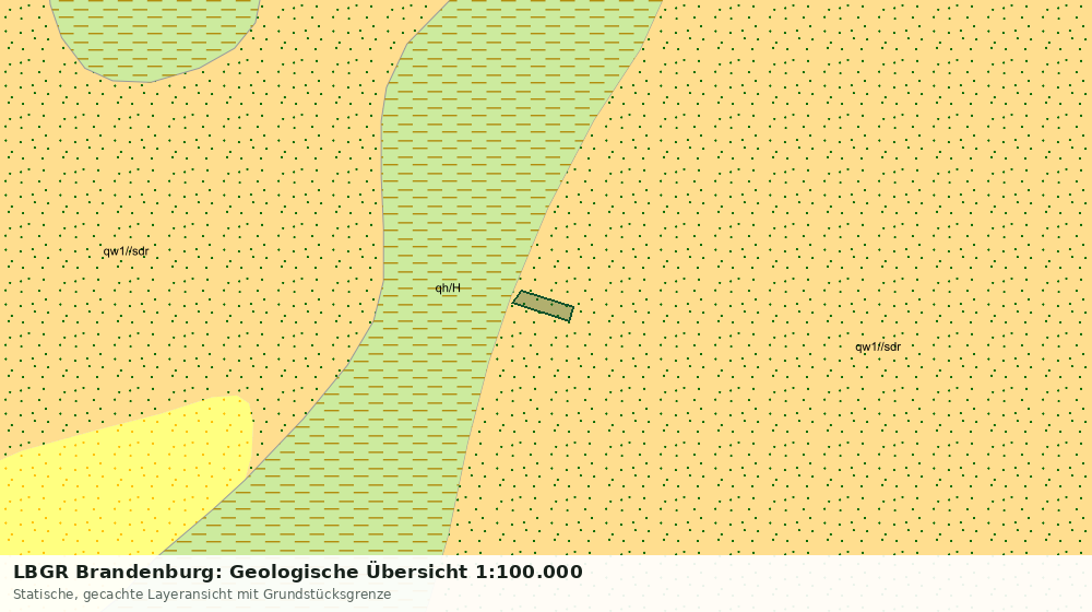 Statische Kartenansicht: LBGR Brandenburg: Geologische Übersicht 1:100.000