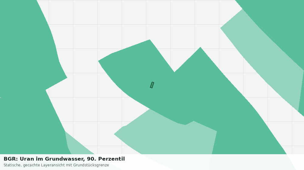 Statische Kartenansicht: BGR: Uran im Grundwasser, 90. Perzentil