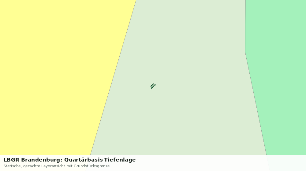 Statische Kartenansicht: LBGR Brandenburg: Quartärbasis-Tiefenlage