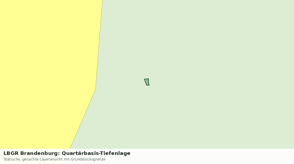 Statische Kartenansicht: LBGR Brandenburg: Quartärbasis-Tiefenlage