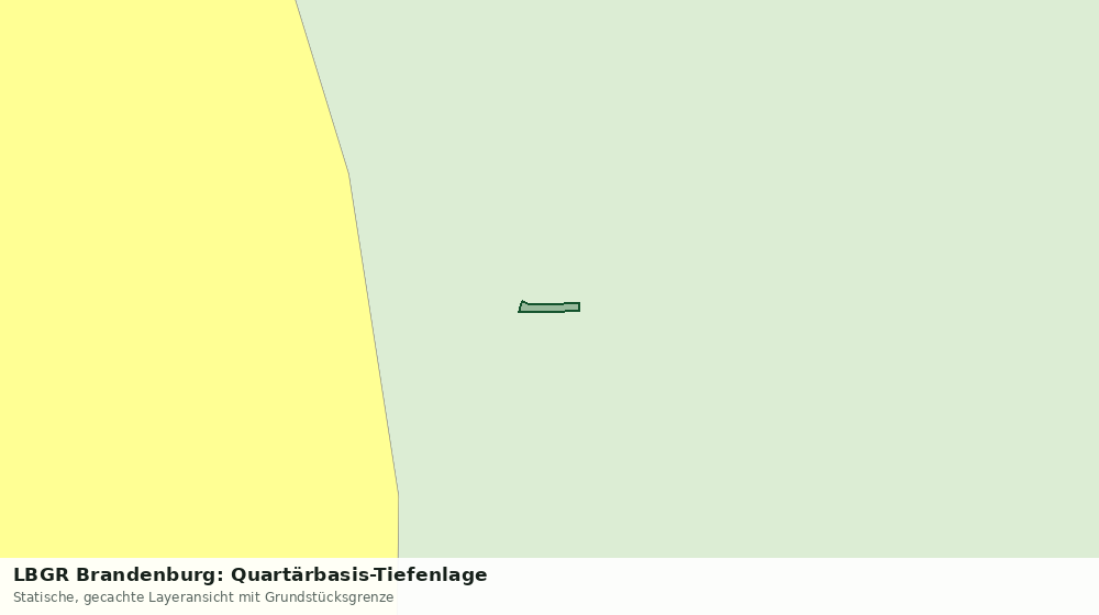 Statische Kartenansicht: LBGR Brandenburg: Quartärbasis-Tiefenlage