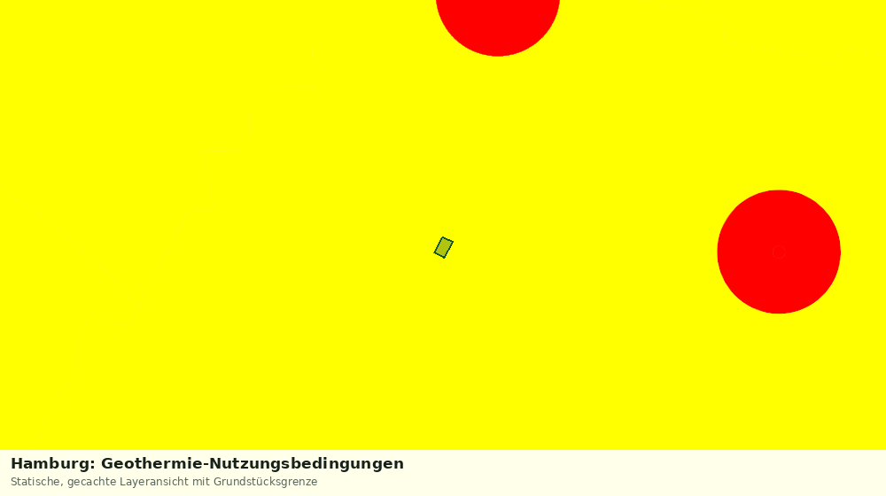 Statische Kartenansicht: Hamburg: Geothermie-Nutzungsbedingungen