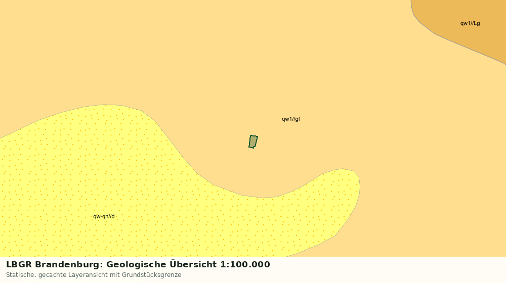 Statische Kartenansicht: LBGR Brandenburg: Geologische Übersicht 1:100.000