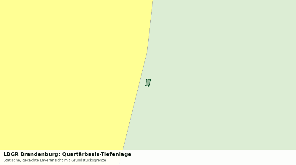Statische Kartenansicht: LBGR Brandenburg: Quartärbasis-Tiefenlage