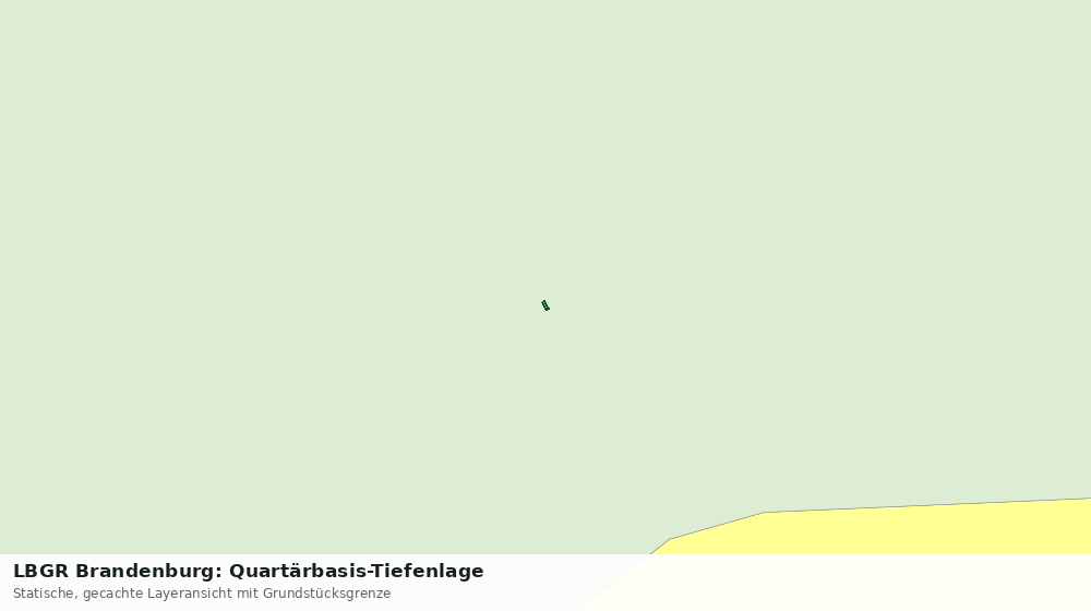 Statische Kartenansicht: LBGR Brandenburg: Quartärbasis-Tiefenlage