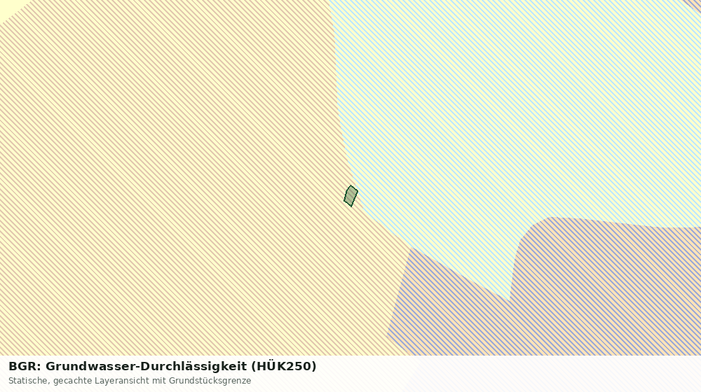 Statische Kartenansicht: BGR: Grundwasser-Durchlässigkeit (HÜK250)