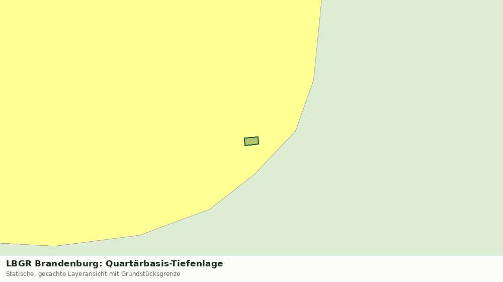 Statische Kartenansicht: LBGR Brandenburg: Quartärbasis-Tiefenlage