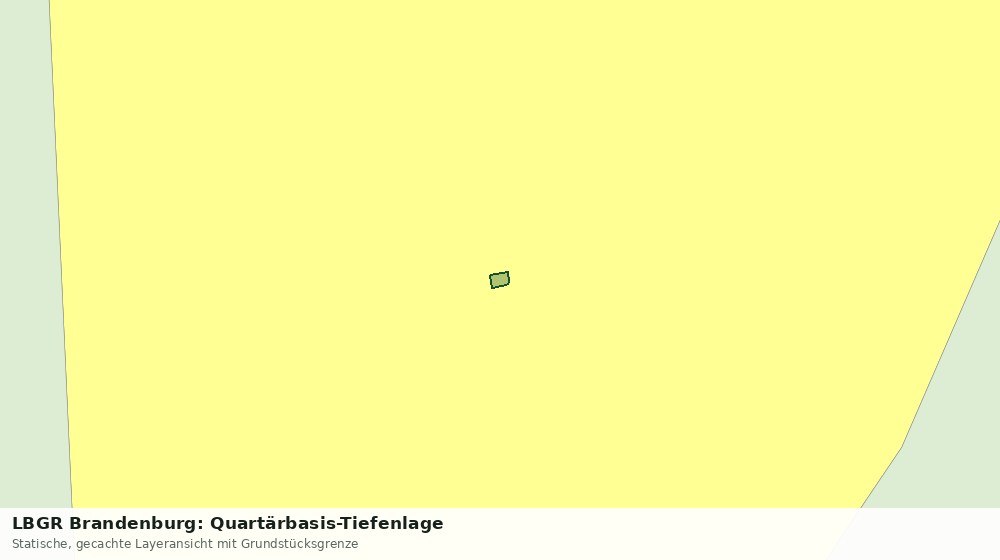 Statische Kartenansicht: LBGR Brandenburg: Quartärbasis-Tiefenlage