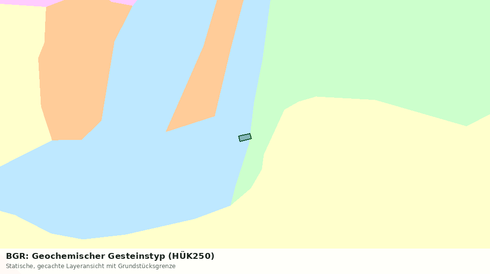 Statische Kartenansicht: BGR: Geochemischer Gesteinstyp (HÜK250)