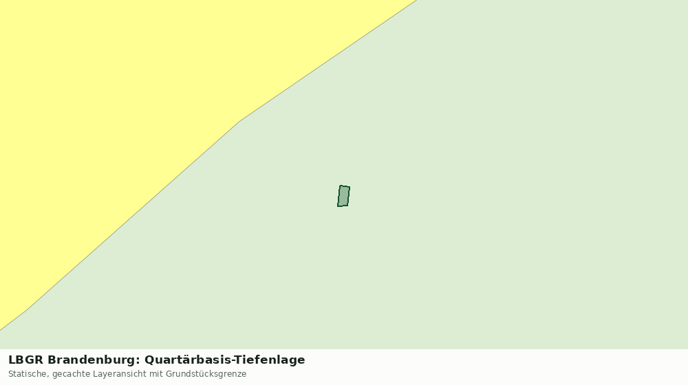 Statische Kartenansicht: LBGR Brandenburg: Quartärbasis-Tiefenlage
