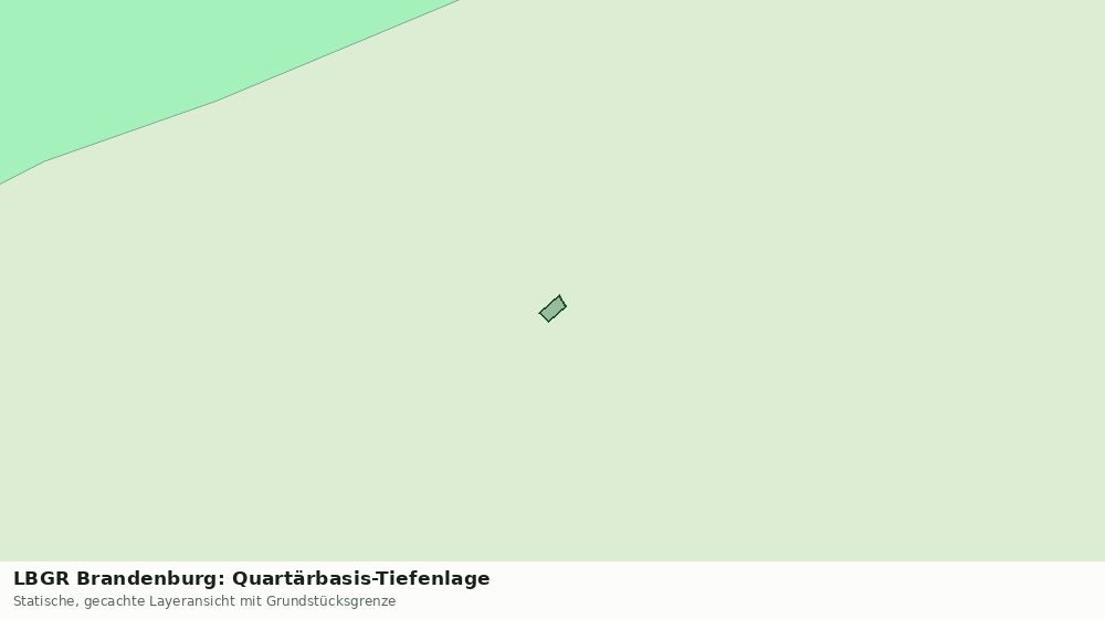 Statische Kartenansicht: LBGR Brandenburg: Quartärbasis-Tiefenlage