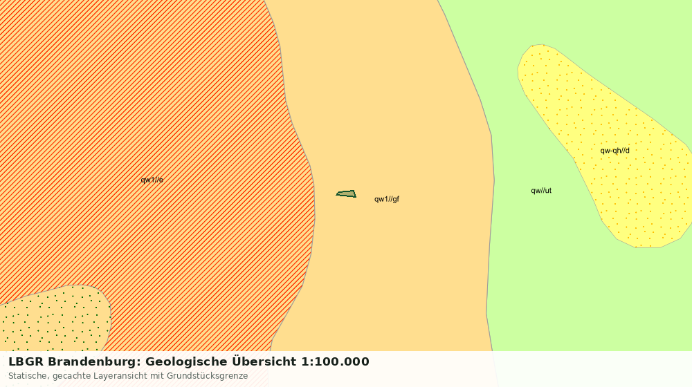 Statische Kartenansicht: LBGR Brandenburg: Geologische Übersicht 1:100.000