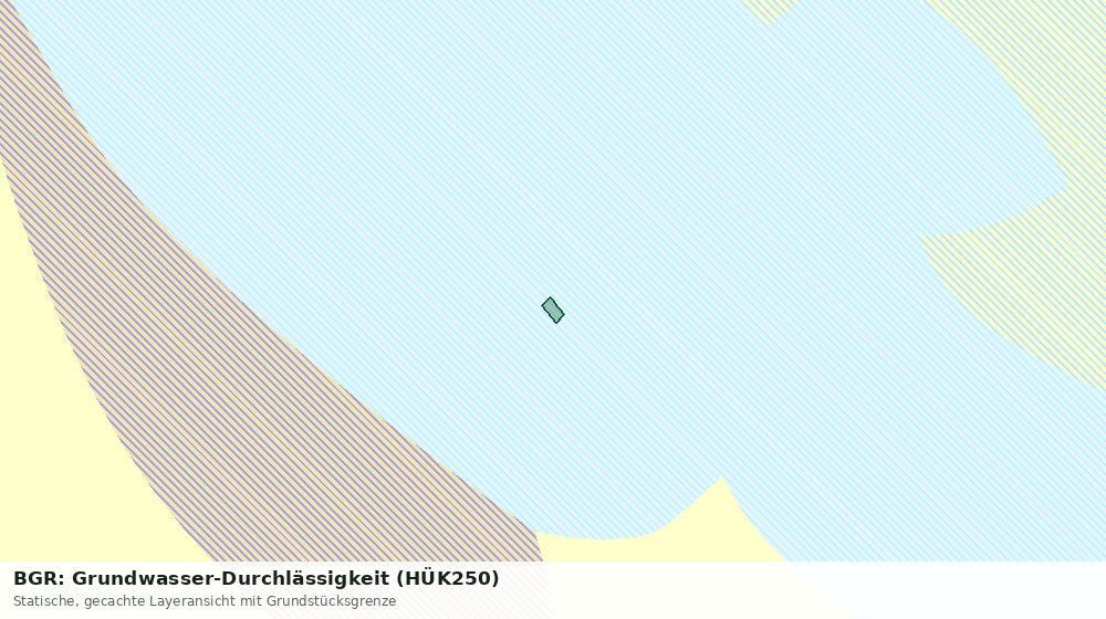 Statische Kartenansicht: BGR: Grundwasser-Durchlässigkeit (HÜK250)
