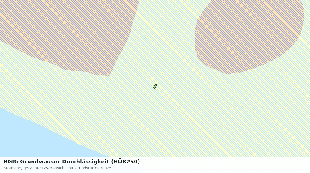 Statische Kartenansicht: BGR: Grundwasser-Durchlässigkeit (HÜK250)