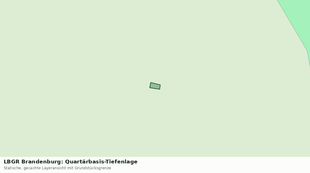 Statische Kartenansicht: LBGR Brandenburg: Quartärbasis-Tiefenlage