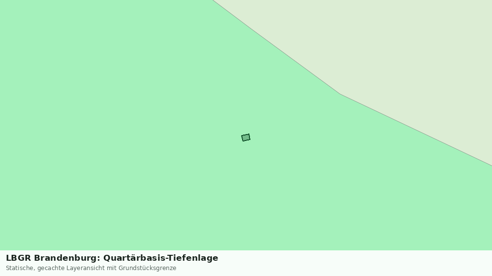 Statische Kartenansicht: LBGR Brandenburg: Quartärbasis-Tiefenlage
