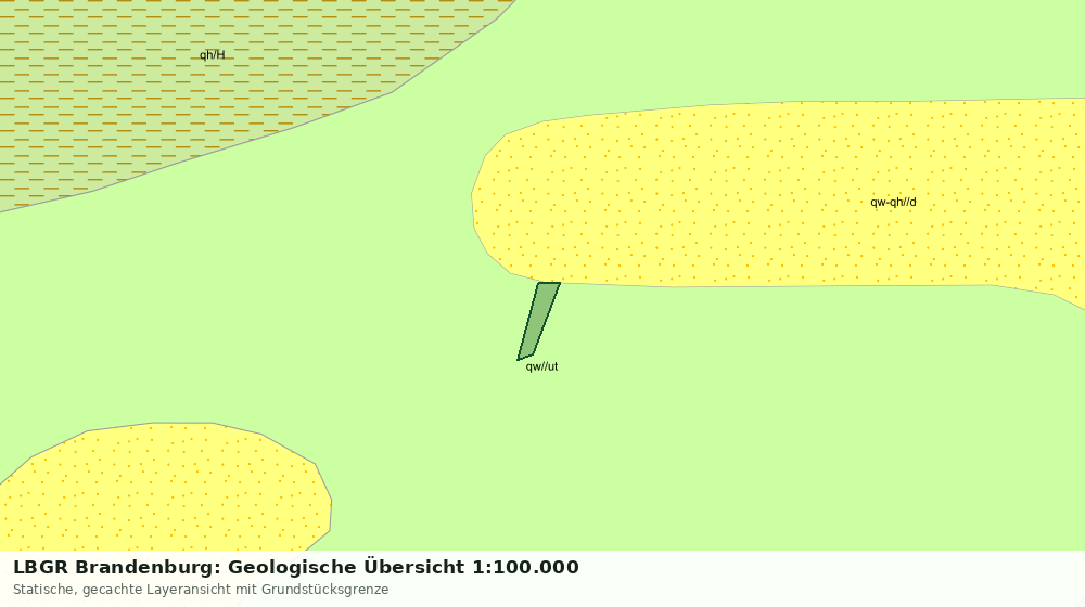 Statische Kartenansicht: LBGR Brandenburg: Geologische Übersicht 1:100.000