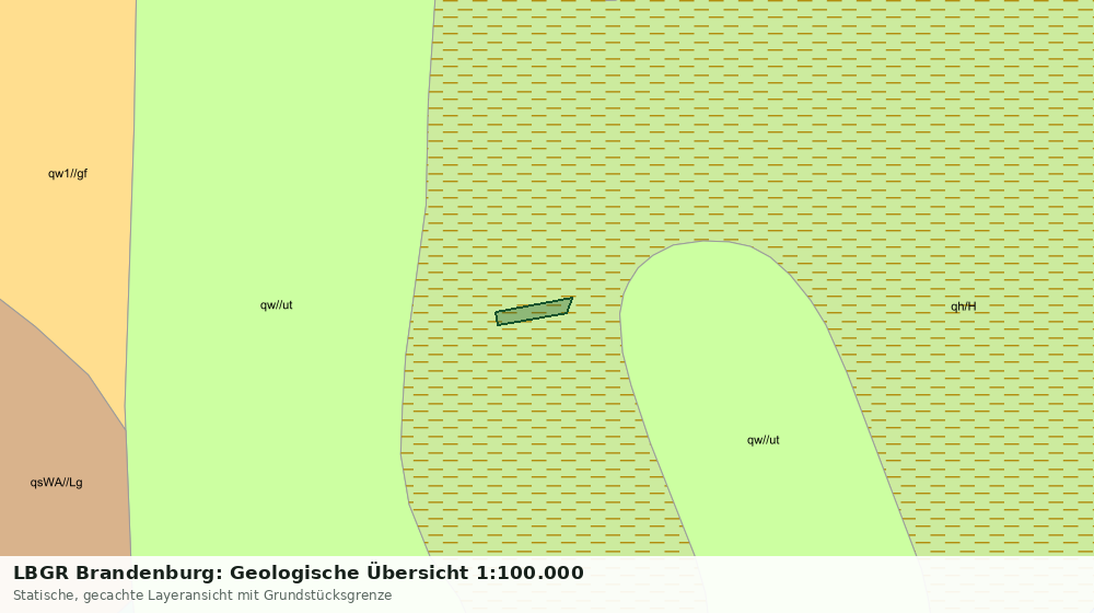 Statische Kartenansicht: LBGR Brandenburg: Geologische Übersicht 1:100.000