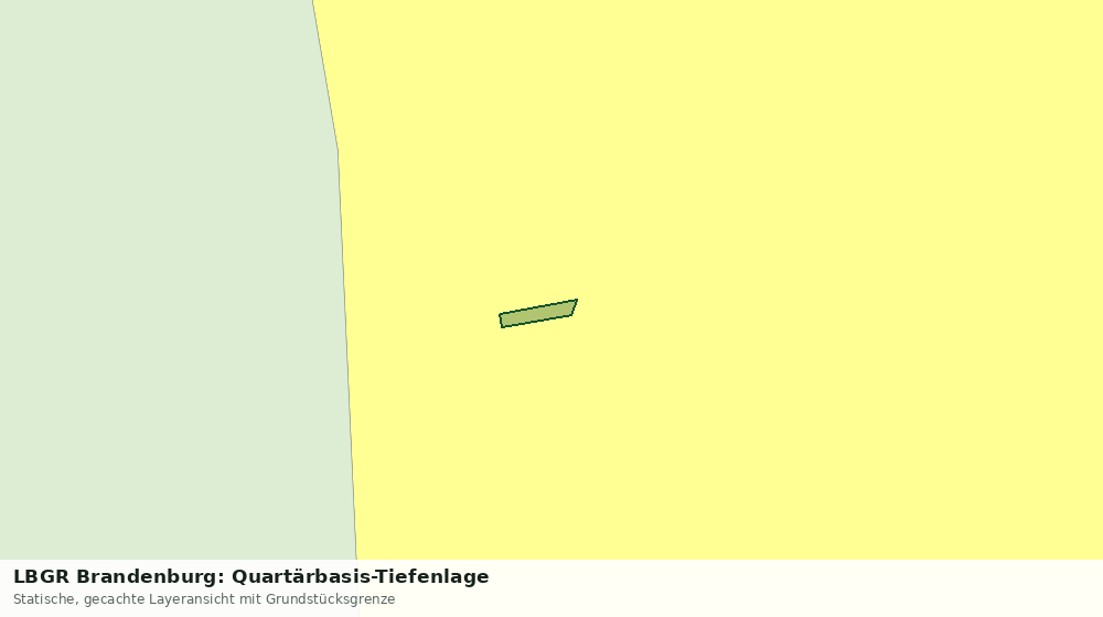 Statische Kartenansicht: LBGR Brandenburg: Quartärbasis-Tiefenlage