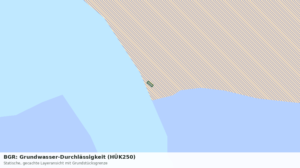 Statische Kartenansicht: BGR: Grundwasser-Durchlässigkeit (HÜK250)