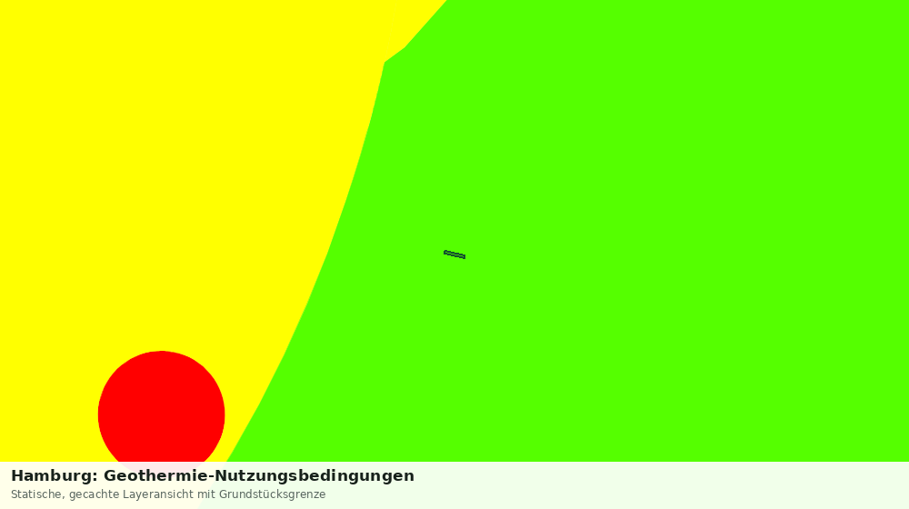 Statische Kartenansicht: Hamburg: Geothermie-Nutzungsbedingungen