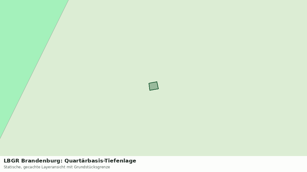 Statische Kartenansicht: LBGR Brandenburg: Quartärbasis-Tiefenlage