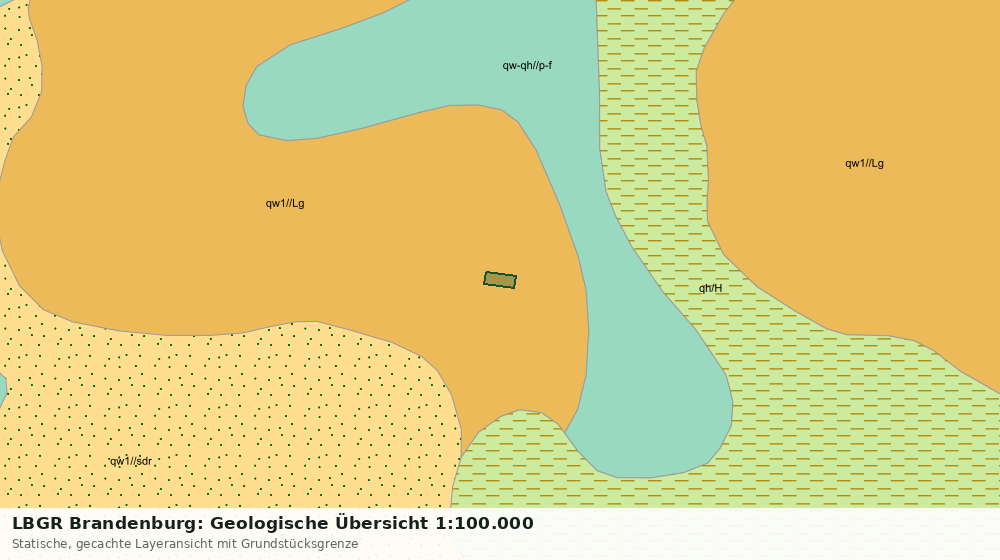 Statische Kartenansicht: LBGR Brandenburg: Geologische Übersicht 1:100.000