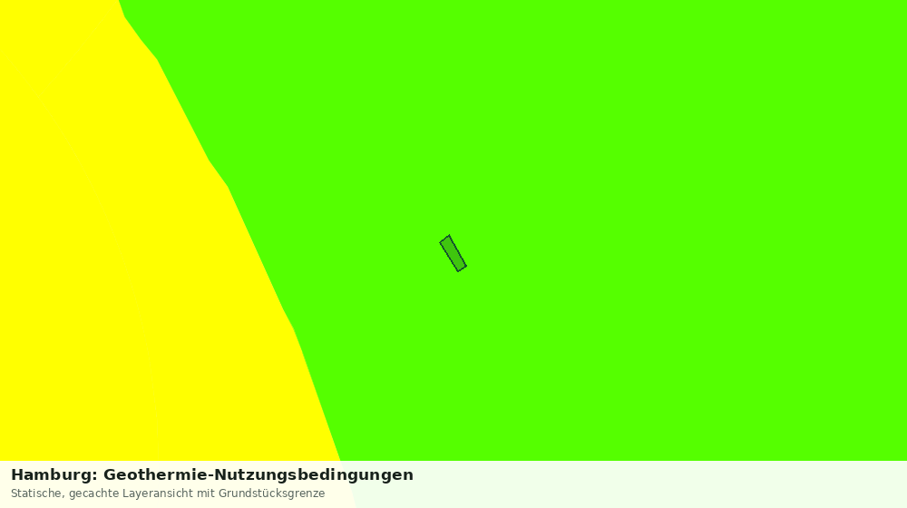 Statische Kartenansicht: Hamburg: Geothermie-Nutzungsbedingungen