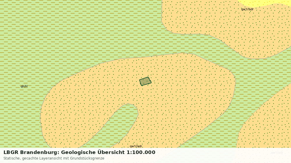 Statische Kartenansicht: LBGR Brandenburg: Geologische Übersicht 1:100.000